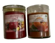 2 Holiday Citric Red Pumpkin Patch Fall 12.75 oz New Old Stock Time Again Ganz