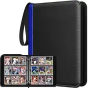 Trading Card Binder With Sleeves, 9 Pocket Premium 720 Double Sided Pocket PU...