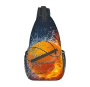 VOOHDDY Cool Sport Basketball Ball Sling Bag For Women Men Travel Hiking Back...