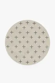 185' Round | Machine Washable Runner Rug | Kid & Pet Friendly | Indoor Rug | Crosby Birch & Charcoal Rug | Ruggable