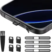 for iPhone 16 Pro Max /16 Pro/iPhone 15 Pro / 15 Pro Max Earpiece Speaker Mesh Dust Cover with USB C Dust Plug Type C Charging Port Cover Protector