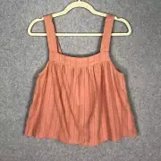 Splendid Top Womens XS Coral Tank Blouse Flowy Twee Coastal Rodeo Fairy Cottage