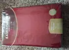 Basketweave 60x84in Oblong Cherry Red Table Cloth