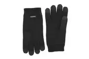 Dents Mens Pure Merino Wool Touchscreen Gloves - Black