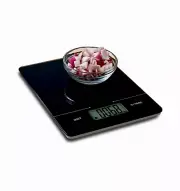 Slim Digital Kitchen Scale Food Scale with Tempered Glass Platform