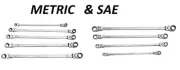 Mountain Double Box Reverse Ratcheting Flex Head Wrench Set Combo Metric and SAE