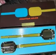 NEW JONATHAN ADLER Green Enamel 2-Piece Salad Serving Set New Box open Unused