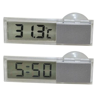 Car Digital Temperature Celsius Only LCD Clock / Vehicle Thermometer Gauge