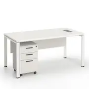 Emery Office Computer Desk And Filing Cabinet Set White
