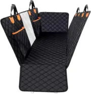 Dog Car Seat Cover, 100% Waterproof Back Seat Hammock for Car, Scratchproof Nons