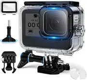 60M/196FT Waterproof Case for GoPro Hero 13/12/11/10/9 Black,Xkimos Dive Housing with Anti-Fog Inserts, Underwater Touch Screen for Snorkeling/Surfing - Professions Go Pro Accessories Diving Kit