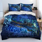 v1792 Bed Sheets CS,Gun,USP,AK,M,AWP,Rifle Pistol Cartridge Comforter Bedding Set,Duvet Cover Bed Set Quilt Cover Pillowcase,King Queen Size 3-Piece B