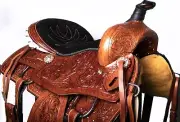 Leather Western Premium Barrel Racing or Leather Horse Saddle Carved Comfy Seat