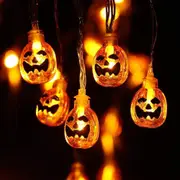1/2 Pack Halloween String Lights Battery Operated LED 3D Pumpkin Lights