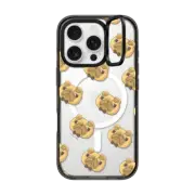 iPhone 16 Pro Impact Ring Stand Case MagSafe Compatible Pug Cookies by Brainholesky