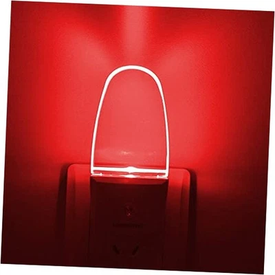 LED Night Light Plug in 4 Pack, Energy Efficient 0.5W, Dusk to Dawn Sensor Red