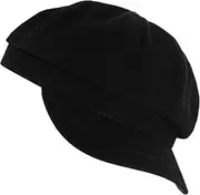 [Healvian] Beret Women's Octagonal Hat Black Cap Vintage Beret Party Hat for Ladies Women's Beanies