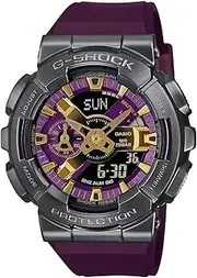 [Casio] G-Shock GM-110CL-6A 110 Series Analog Digital Purple Strap Men's Watch, Black/Purple Dial, 51.9 × 48.8 × 16.9 mm