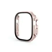 Rose Pink Hard PC Plastic Screen Protector Case for Apple Watch Ultra 49mm