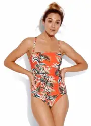 NWT $148 US 14 DD Cup Seafolly Ocean Alley Tangelo One Piece