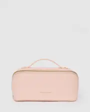 Light Pink Fold Out Cosmetic Case