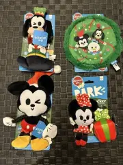 Barkbox Mickey And Friends Christmas Collection Dog Toys
