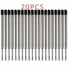 20PCS 3.9inch Medium Point Black Ink Ballpoint Pen Refills Black for Parker PeYJ