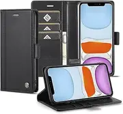 for iPhone 11 Pro Max Case,for iPhone 11 Pro Max Wallet Case,Flip Leather Wallet Cover with Card Holder Cash Pocket Magnetic Closure[ Black ]