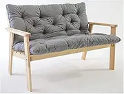 Thick Backrest Bench Cushion with Backrest Support Pad for Garden Swing 2 3 Seater Hammock Cushion Outdoor Sofa Seat Pad Wood Chair Pallet Cushion Replacement