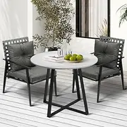 Livsip 3Pcs Outdoor Dining Set Outdoor Furniture with Cushion