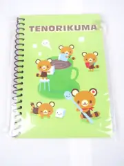 Rare Tenorikuma Notebook - Sanrio 2006 - Unused New in Bag - 3.5"x5" Red Panda