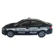 Israeli Police Skoda Octavia Forth Generation DieCast Toy Car 1:38 Pull Back Rep