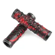 Rubber Bicycle Grips Sets for MTB Bike Handlebar Anti-Skid Handlebar Cover Bicycle accessories red