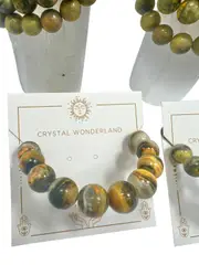 Bumblebee Jasper Crystal Beads Bracelet 10mm