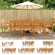 Garden Dining Set Outdoor Table and Chairs Furniture Solid Wood Acacia vidaXL