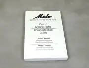 Mido Quartz Chronograph Watch Instructions Booklet User's Manual Book 207 0.1