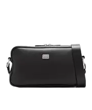 Dolce Gabbana Logo Tag Zipped Messenger Bag One size black