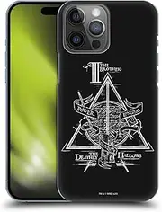 Head Case Designs Officially Licensed Harry Potter Triangle Symbol Deathly Hallows XIV Hard Back Case Compatible with Apple iPhone 14 Pro Max