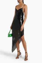 Alice and Olivia Harmony Asymmetric Chainmail Dress Size 2 (AU 6) BNWT