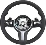 With Heating Vibration Sport Steering Wheel Compatible For BMW M3 F30 F15 F16 F20 F21 F25 F26 F31 F32 F33 F34 F35 F36(Wide Paddle)