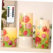 Flameless Candles Flickering Real Wax LED Candles with Remote - Home Tulip