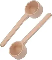 Hoement Wooden Salt Scoop Multipurpose Spoon for Soup Tea Leaf Milk Powder Scooping