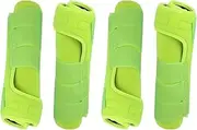 Generic 4-Part Horse Boot Horse Protection Set, Adjustable Neoprene Support, Durable, Reusable, Leg Protection, Leg Protection for Riding in, Light Green, L