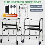 adult Walker Durable and Lightweight Alloy Walking Frame with wheels Snow stop