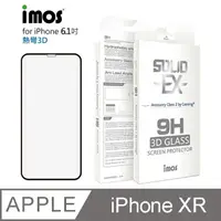在飛比找PChome24h購物優惠-iMos iPhone XR 6.1吋 3D熱灣 滿版玻璃保