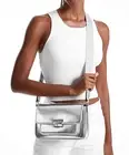 Michael Kors Bag Shoulder Bag Bradshaw MD PKT Messenger Silver New