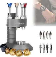[generic] 4 Pin Automatic Watch Hands Presser, Watch Needle Installation Fitting Machine Repair Tool with 4 Steel Needles and 4 Acrylic Needles, for Repair Shops and Watchmakers A