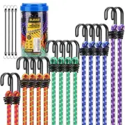Heavy Duty Bungee Cords 20 Pcs with Hooks for Camping and Fastening