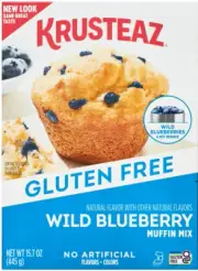Krusteaz Gluten Free Wild Blueberry Muffin Mix 15.7oz BB 09/18/2025