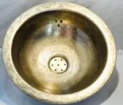 Vanity Bowl Sink, Bronze Handcrafted Drop In Sink